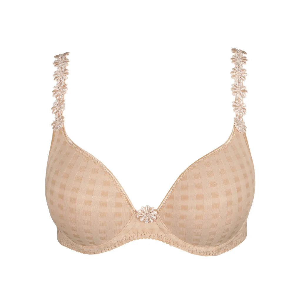 MARIE JO AVERO PADDED HEART SHAPE BRA - CAFFE LATTE