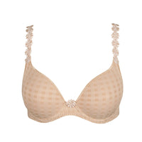 MARIE JO AVERO PADDED HEART SHAPE BRA - CAFFE LATTE