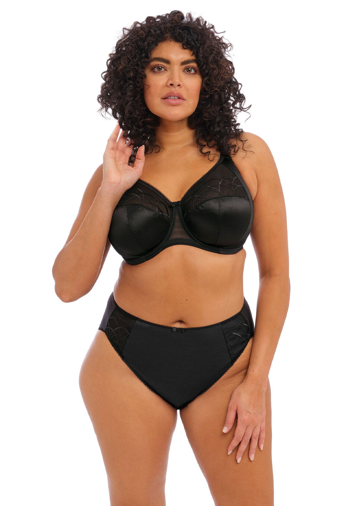 ELOMI CATE FULL CUP UNDERWIRE BRA - BLACK