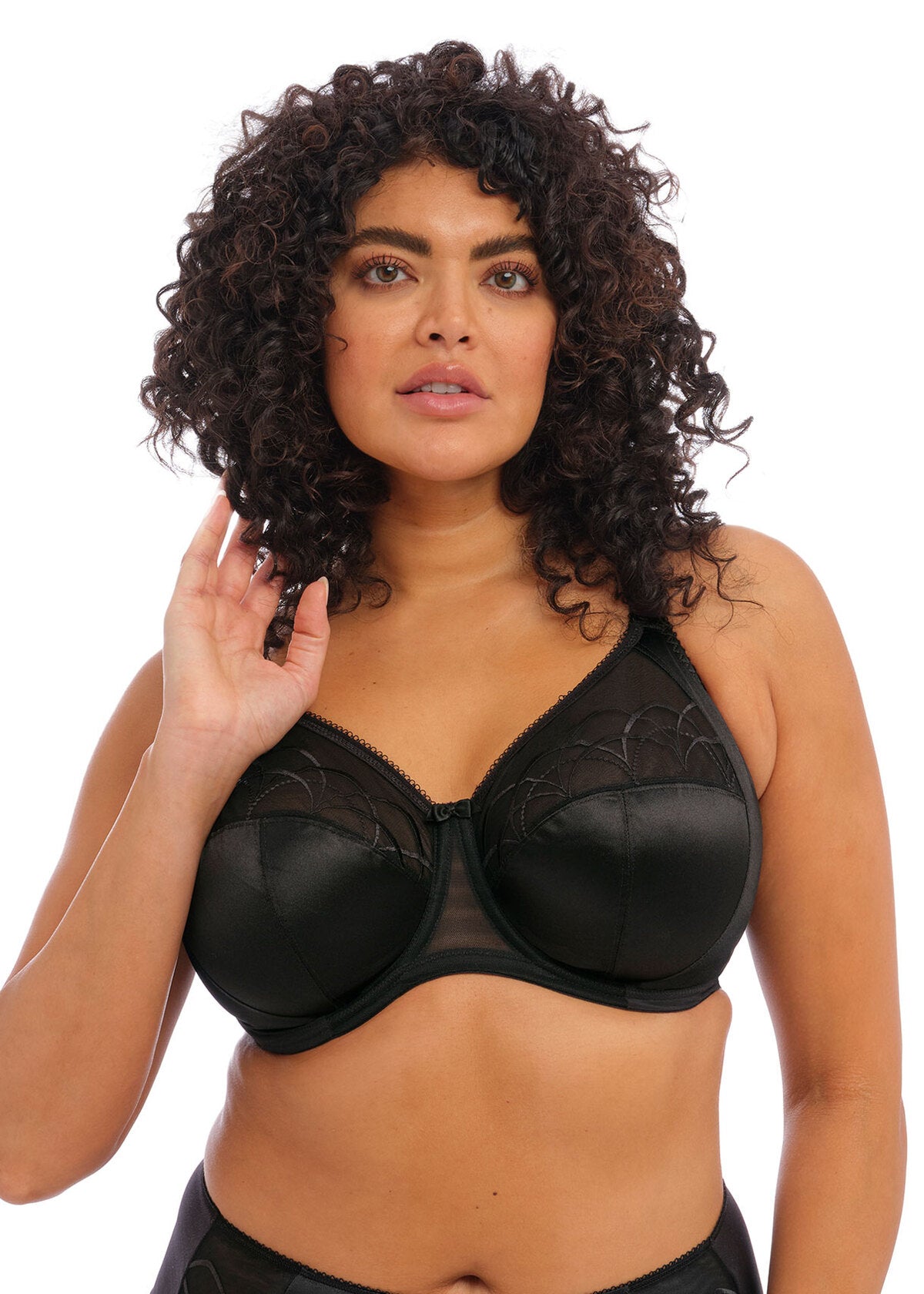 ELOMI CATE FULL CUP UNDERWIRE BRA - BLACK