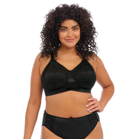 ELOMI CATE SOFT CUP NONWIRE BRA - BLACK