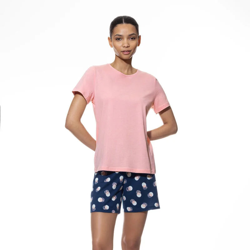 MEY SCRIBBLED DOTS 2-PIECE SHORT PJ SET