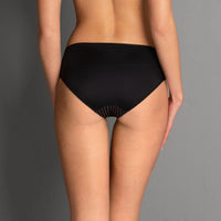 ROSA FAIA ANTONIA HIGH WAIST BRIEFS - BLACK