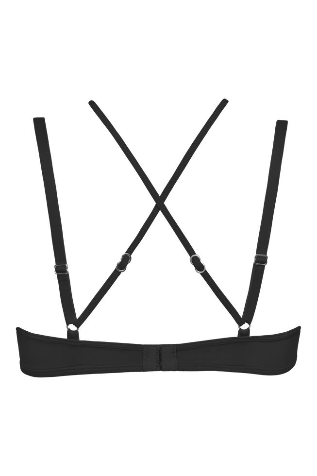 MARLIES DEKKERS UNDRESSED TRIANGLE WIRE PADDED BRA - BLACK