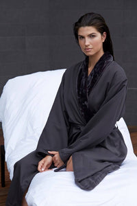 MANSFIELD LUXE LOUNGE MICROFIBER SHIMMER LINED ROBE