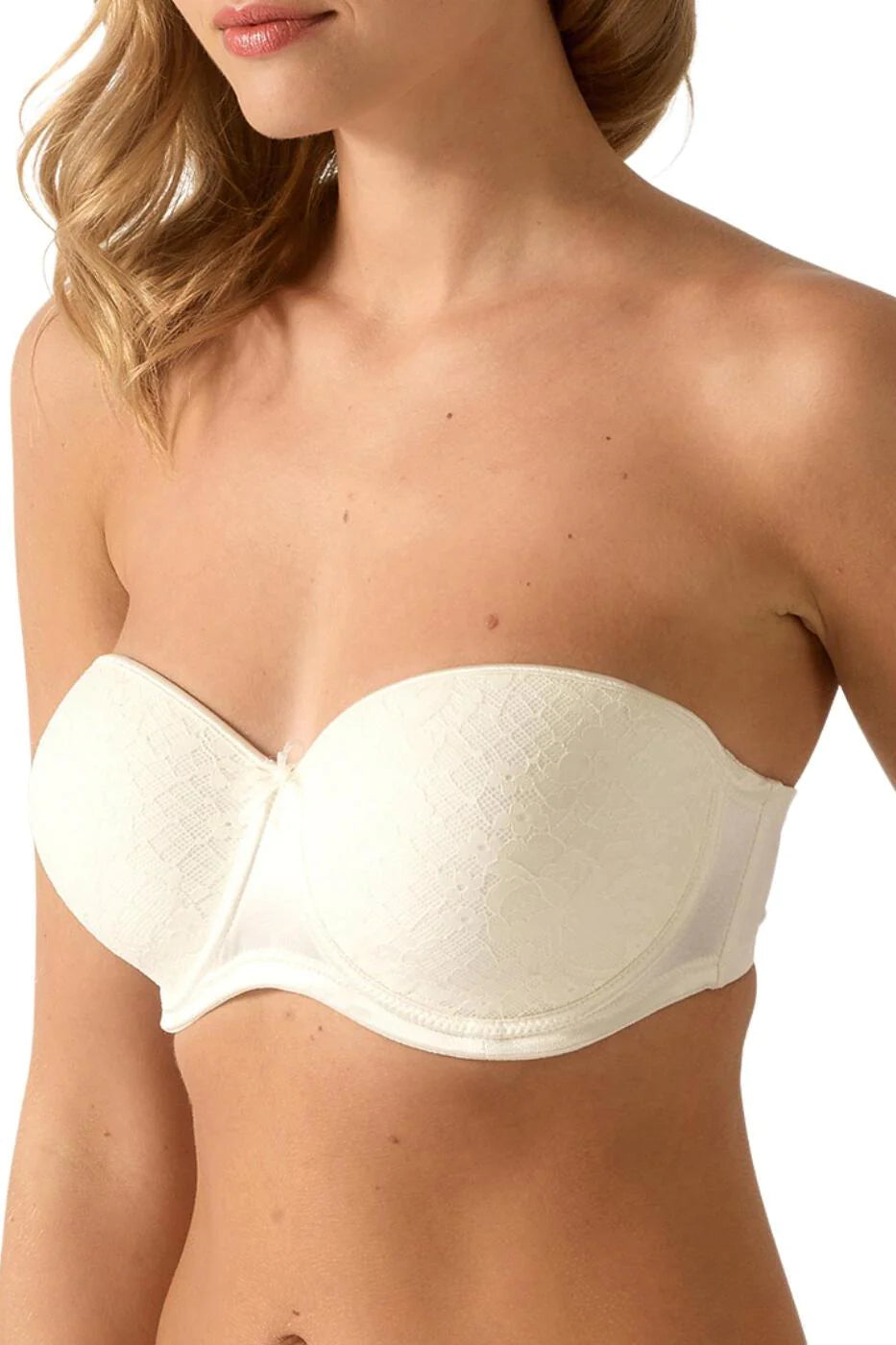 EMPREINTE MELODY PADDED STRAPLESS BRA - IVORY