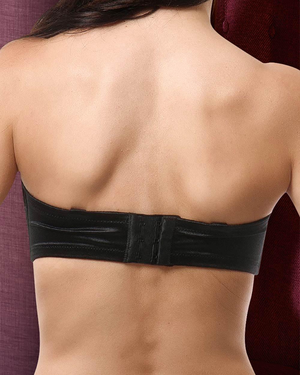 EMPREINTE MELODY PADDED STRAPLESS BRA - BLACK