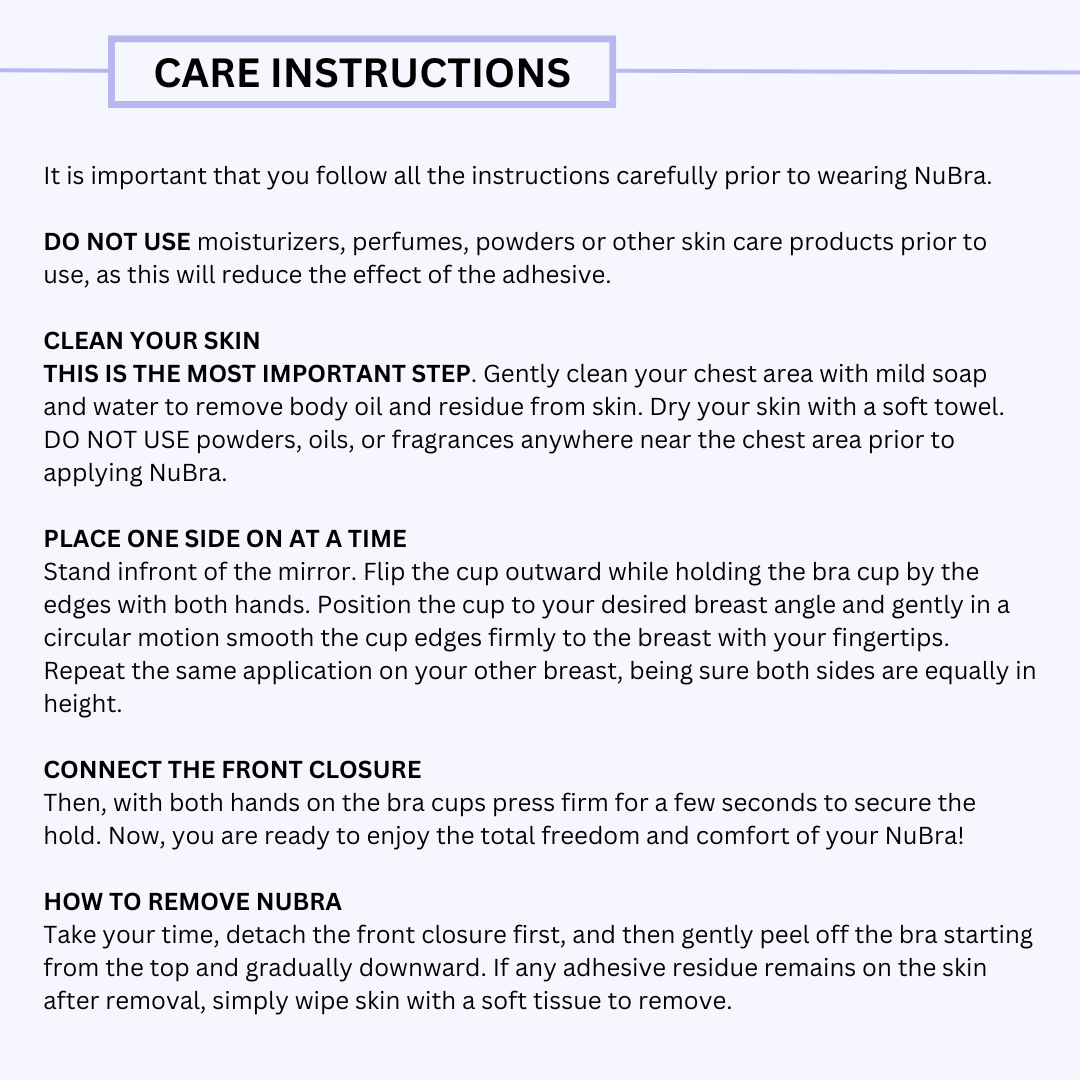 NUBRA FEATHER LITE BACKLESS BRA - NUDE