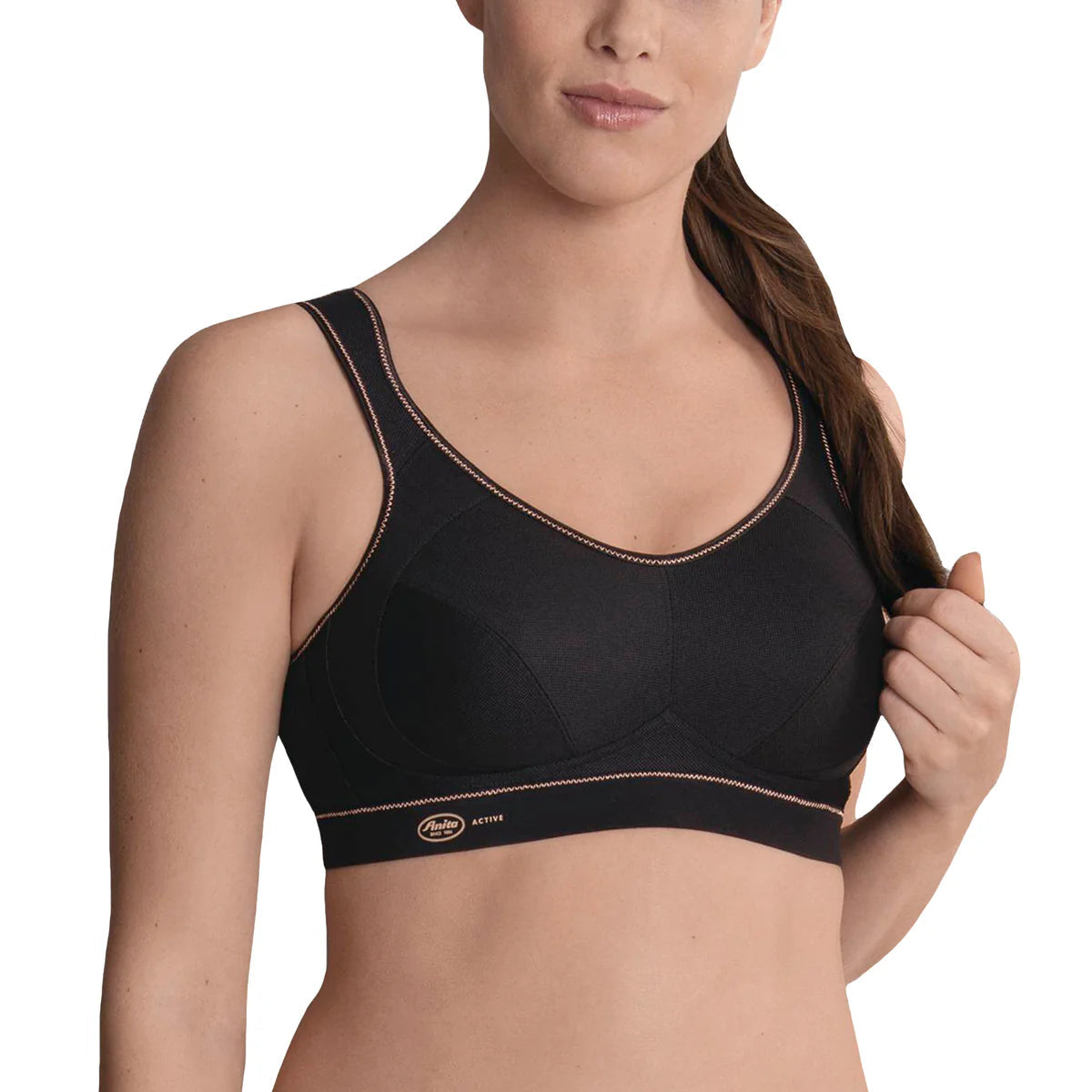 ANITA EXTREME CONTROL SPORTS BRA - BLACK/GOLD