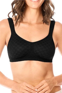 AMOENA TIANA WIRELESS MASTECTOMY BRA - BLACK