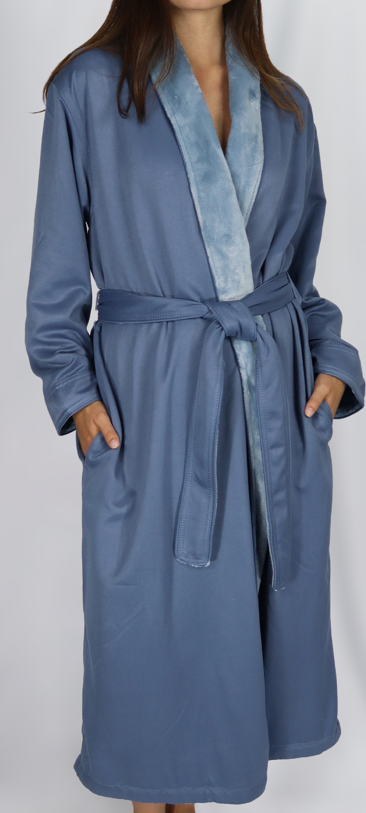 MANSFIELD LUXE LOUNGE MICROFIBER SHIMMER LINED ROBE