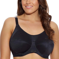ELOMI ENERGISE SPORTS BRA - BLACK