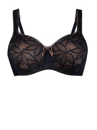 ROSA FAIA SELENA UNDERWIRE BRA - BLACK