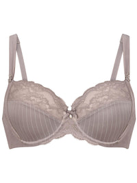 ROSA FAIA ANTONIA PADDED BALCONETTE - DUSTY GREY