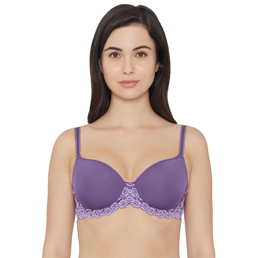 WACOAL EMBRACE LACE CONTOUR BRA- GRAPE COMPOTE MULTI