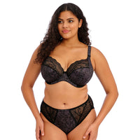 ELOMI LUCIE STRETCH PLUNGE BRA - BLACK