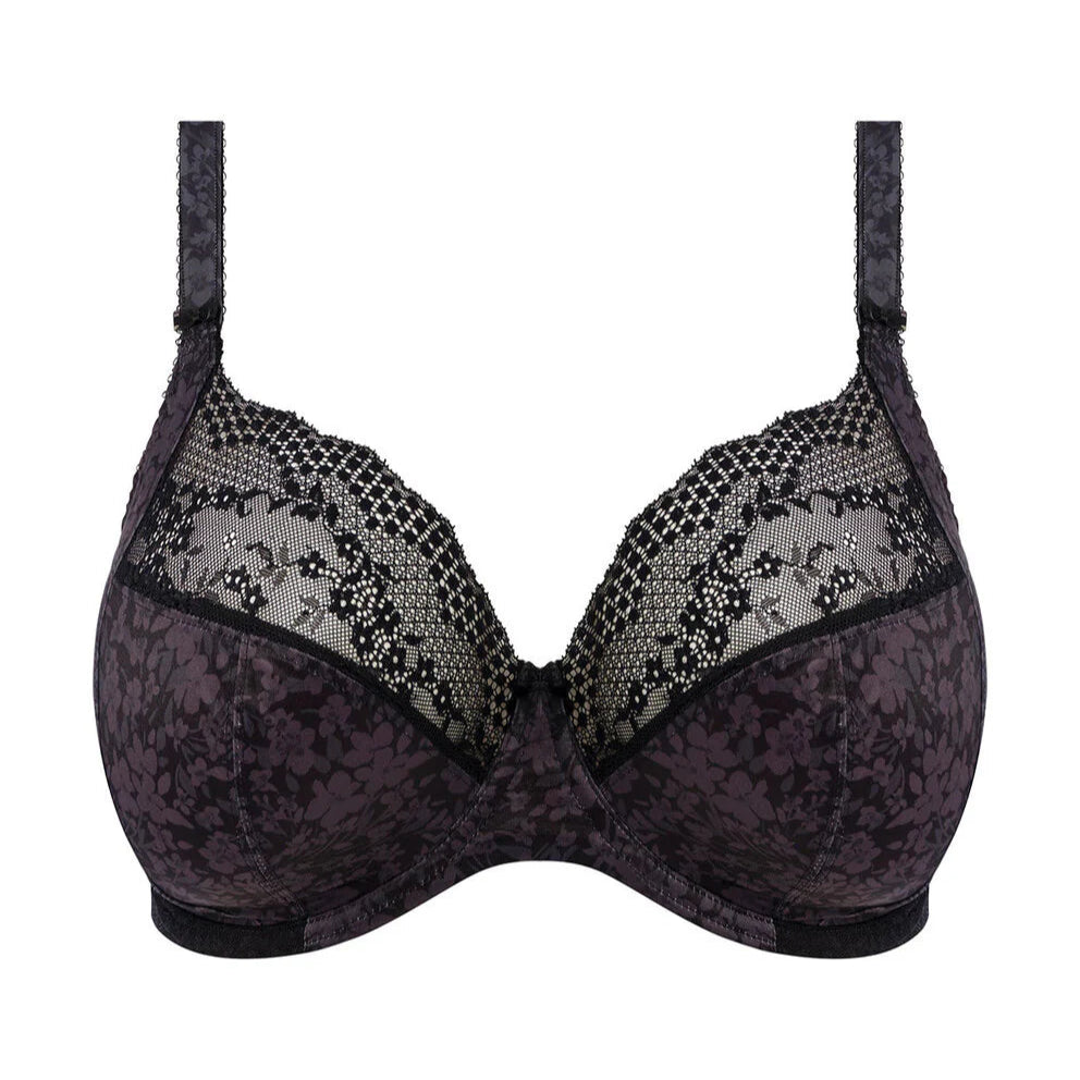 ELOMI LUCIE STRETCH PLUNGE BRA - BLACK