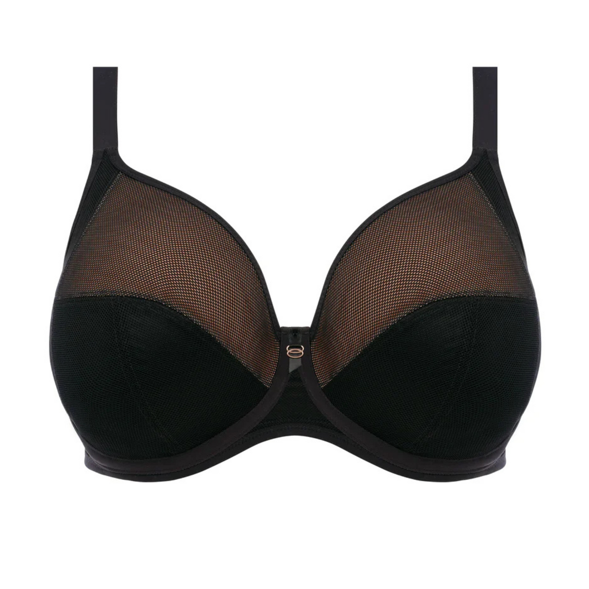 ELOMI KINTAI FULL CUP UNDERWIRED BRA - BLACK