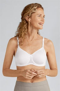 AMOENA BIANCA WIRELESS MASTECTOMY BRA - WHITE