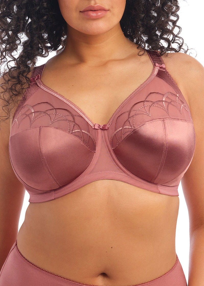 ELOMI CATE FULL CUP UNDERWIRE BRA - ROSEWOOD – Tops & Bottoms
