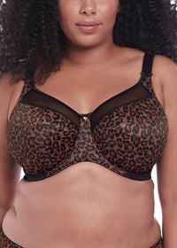 GODDESS KAYLA BANDED UNDERWIRE BRA - DARK LEOPARD