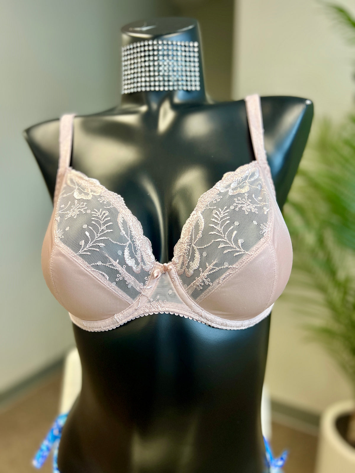 PRIMA DONNA MYSTIC FIELDS PLUNGE BALCONY BRA - ROSE WOOD