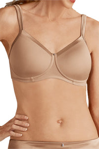 AMOENA LARA SATIN PADDED WIRELESS - NUDE