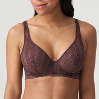 MARIE JO RICHARD WIRE BRA - AUBERGINE