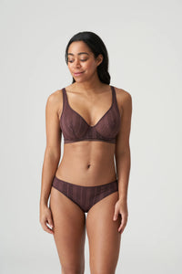 MARIE JO RICHARD WIRE BRA - AUBERGINE