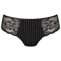 ROSA FAIA ANTONIA HIGH WAIST BRIEFS - BLACK
