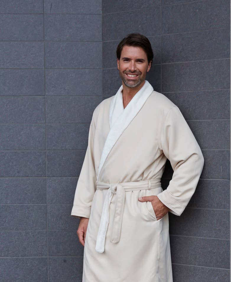 MANSFIELD LUXE LOUNGE MICROFIBER SHIMMER LINED ROBE