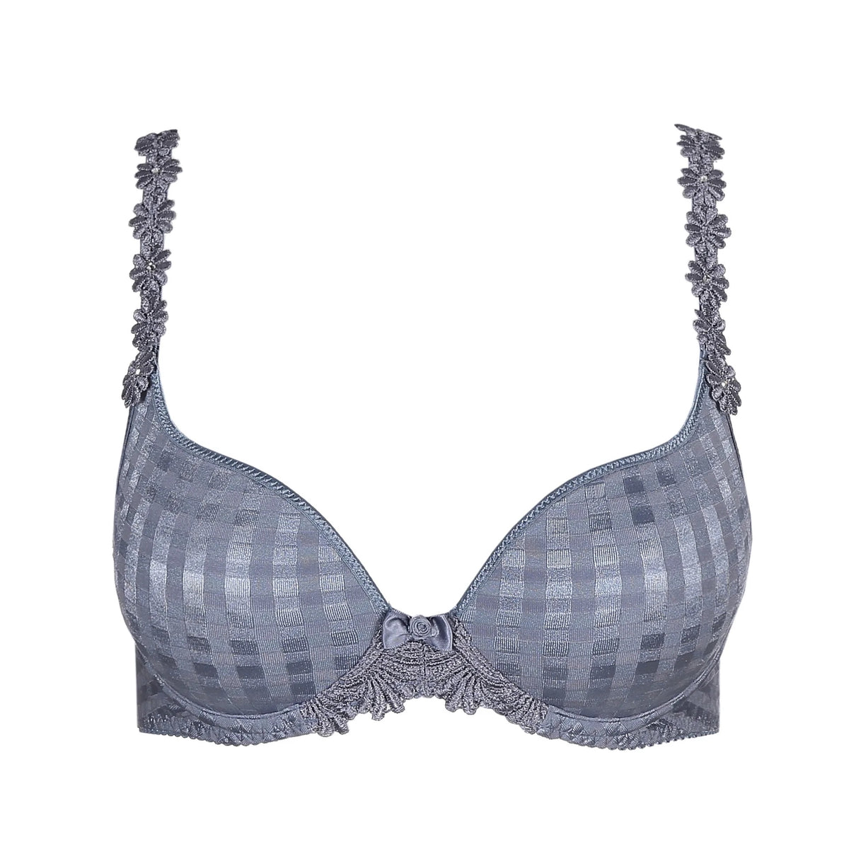 MARIE JO AVERO PADDED HEART SHAPED BRA - ATLANTIC BLUE