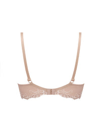 LISE CHARMEL DRESSING FLORAL 3D SPACER PLUNGE BRA - AMBRE NACRE