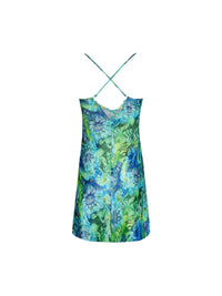 LISE CHARMEL GRACE AQUATIQUE FLORAL AQUA SEXY NIGHTIE