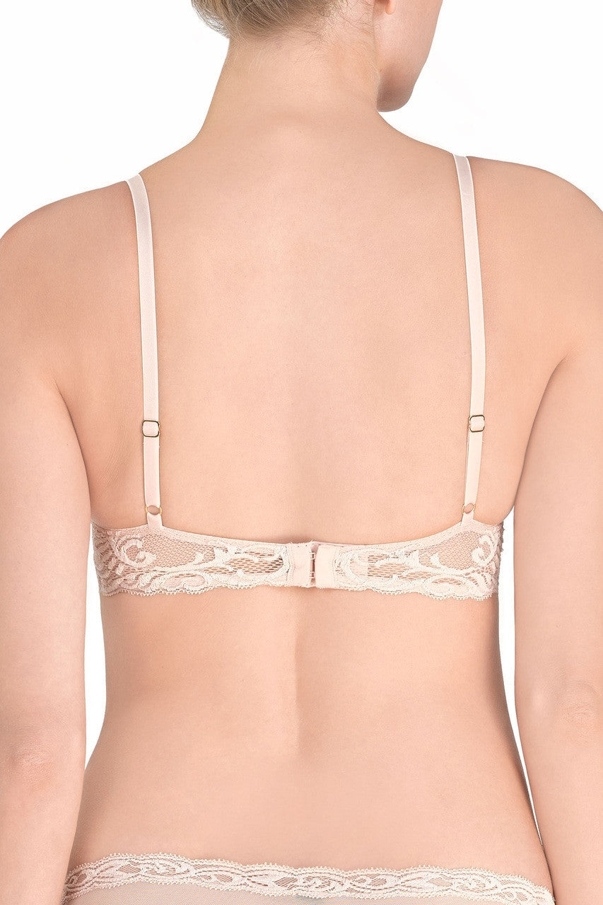 NATORI FEATHERS CONTOUR PLUNGE BRA - CAMEO ROSE