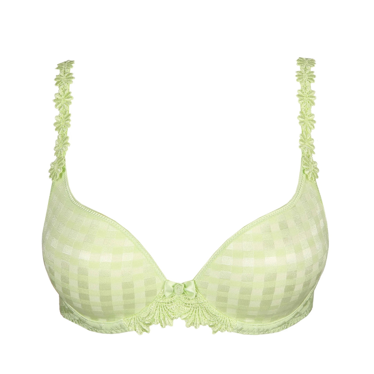 MARIE JO AVERO PADDED HEART SHAPED BRA - APPLE SORBET