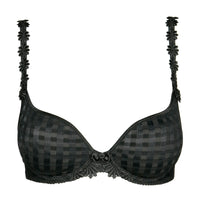 MARIE JO AVERO PADDED HEART SHAPED BRA - BLACK