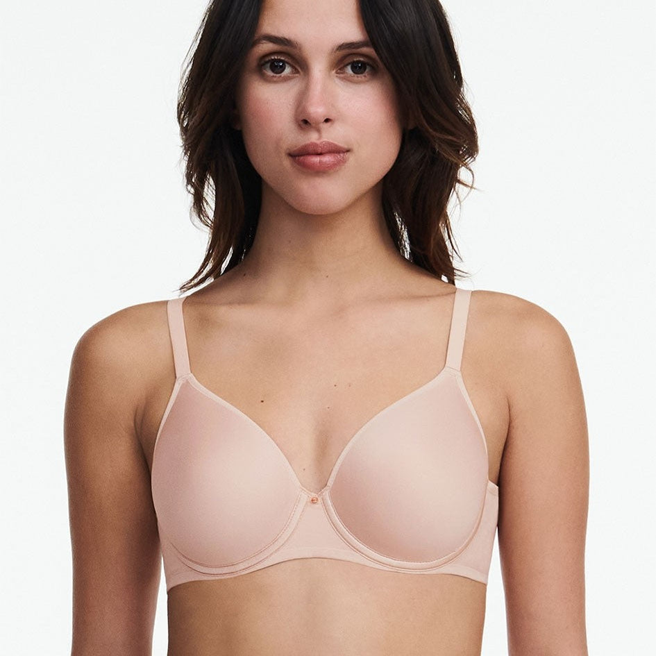 CHANTELLE COMFORT CHIC FULL COVERAGE MEMORY BRA - NUDE ROSE