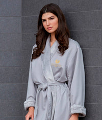 MANSFIELD LUXE LOUNGE MICROFIBER SHIMMER LINED ROBE