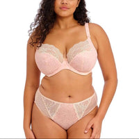 ELOMI LUCIE UNDERWIRED STRETCH PLUNGE BRA - PALE BLUSH