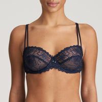MARIE JO JANE BALCONY BRA HORIZONTAL SEAM- VELVET BLUE