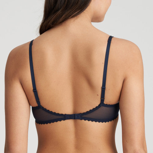 MARIE JO JANE HALF PADDED BALCONY BRA - VELVET BLUE