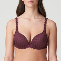 MARIE JO AVERO PADDED BRA HEART SHAPE - WINE