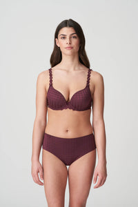 MARIE JO AVERO PADDED BRA HEART SHAPE - WINE