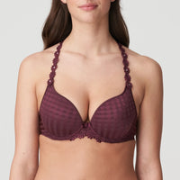 MARIE JO AVERO PADDED BRA HEART SHAPE - WINE