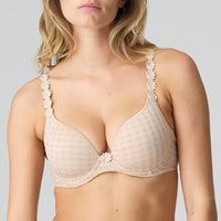 MARIE JO AVERO PADDED HEART SHAPE BRA - CAFFE LATTE