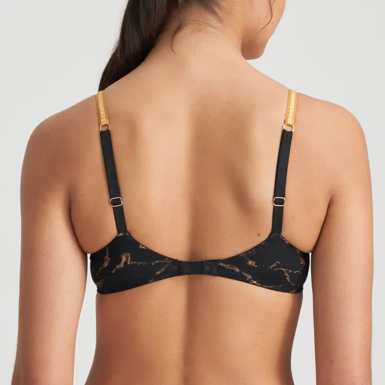MARIE JO COLIN PADDED BRA - MARBLE BLACK