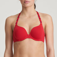 MARIE JO TOM PADDED BRA HEARTSHAPE - SCARLET