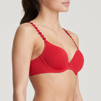 MARIE JO TOM PADDED BRA HEARTSHAPE - SCARLET