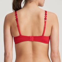 MARIE JO TOM PADDED BRA HEARTSHAPE - SCARLET